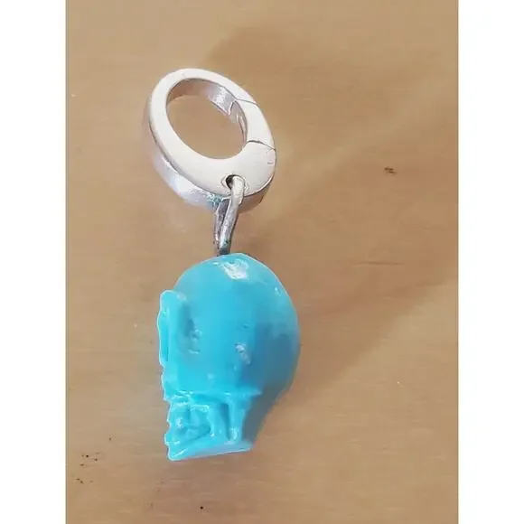 IPPOLITA Turquoise Carved Skull Charm Pendant in Sterling Silver - Picture 4 of 7